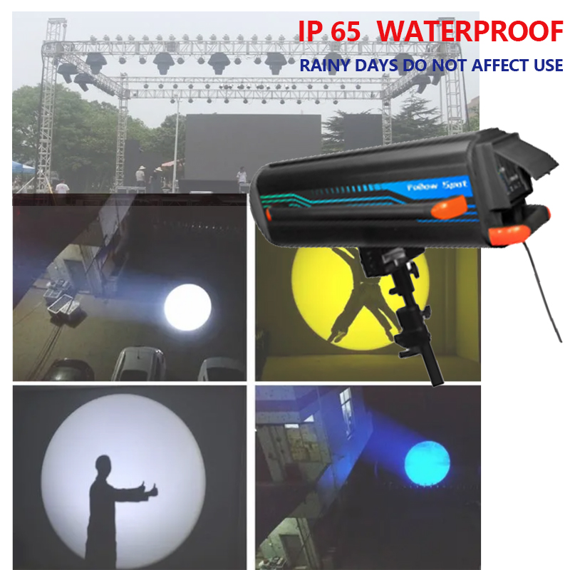 2023 Latest Hot Sales High Quality Waterproof IP65 Spotlight 600W LED Follow Spot Light for Theatre Wedding Stage Party Nightculb Show