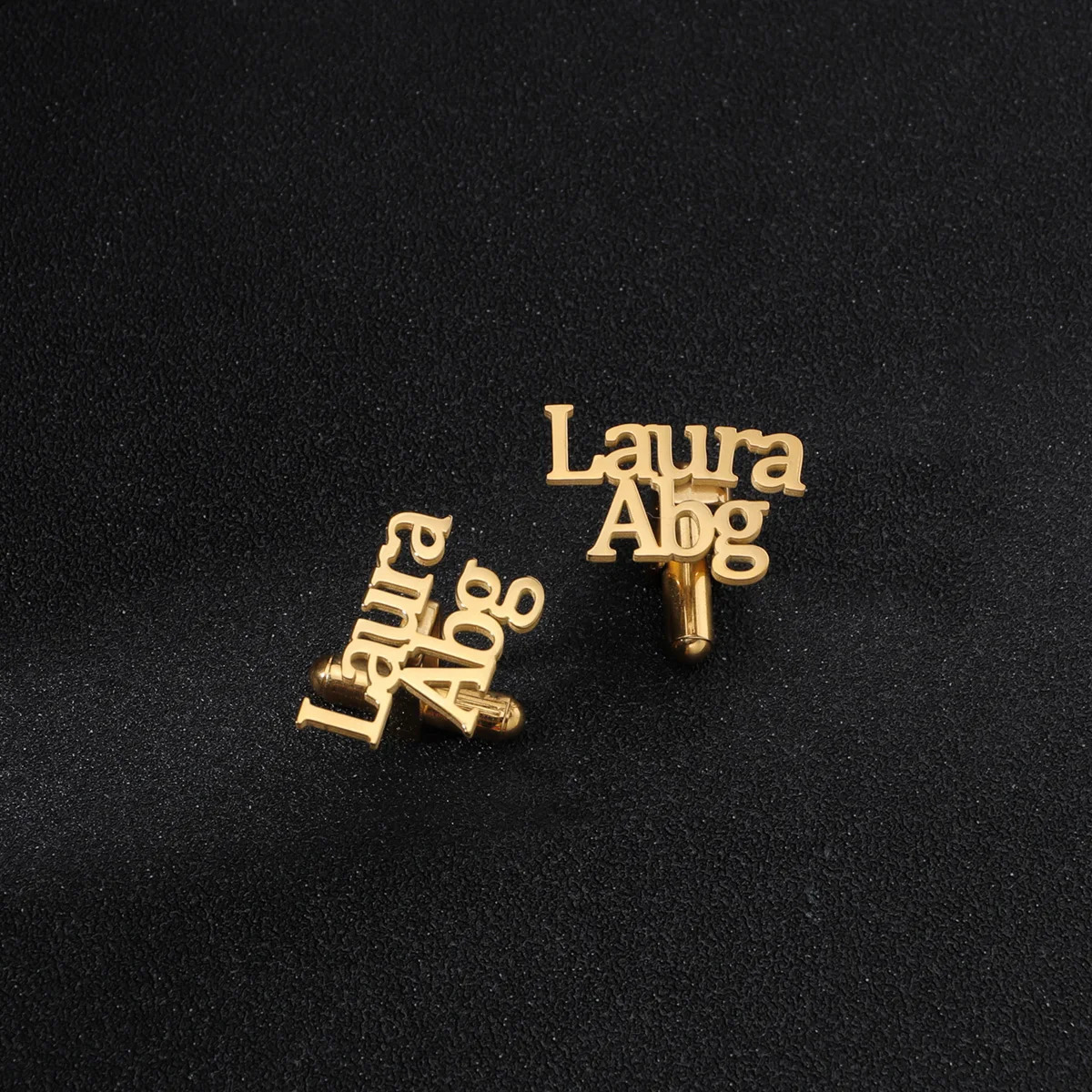 Atoztide Fashion Personalized Custom Name Cufflinks for Men Shirt Cuff Buttons Letter Initials Jewelry Wedding GiftsAccessories 231229