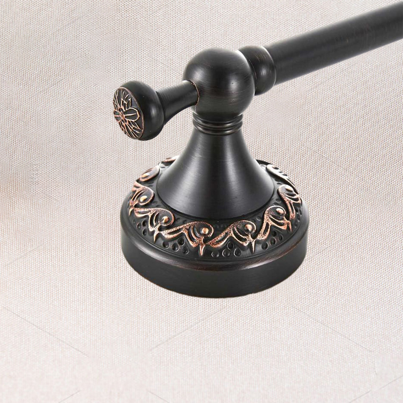 Toilet Paper Holders Roll Holder Retro Black Bronze Towel Bar Brass Material Without Cover Simple3052072