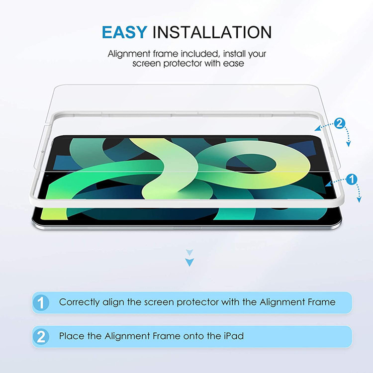 0.3mm 9H Hardness HD Tempered Glass Screen Protector Film For iPad 10th Air 10.9 12.9 Pro 11 13 2024 Air4 10.2 10.5 9.7 Mini 2 3 5 6 Table Gass Film i