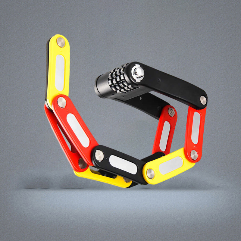 ULAC 4 Digit Combination Password Bicycle Lock Folding Bike Steel Safety For Bikes Antitheft Security P0824