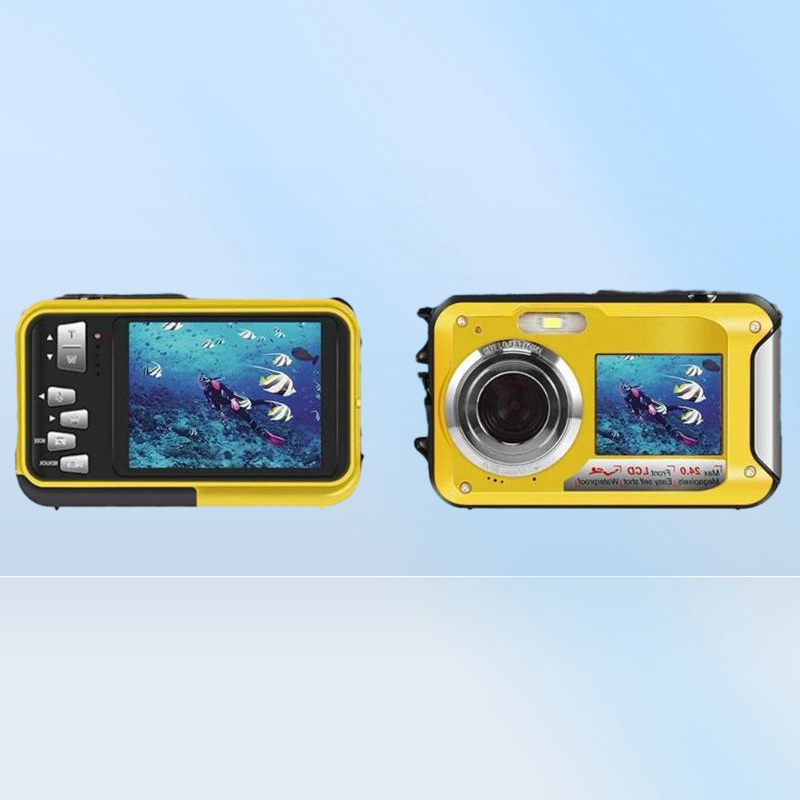 Digital Cameras Waterproof AntiShake Camera 1080P Full HD Selfie Video Recorder For Underwater DV Recording Present