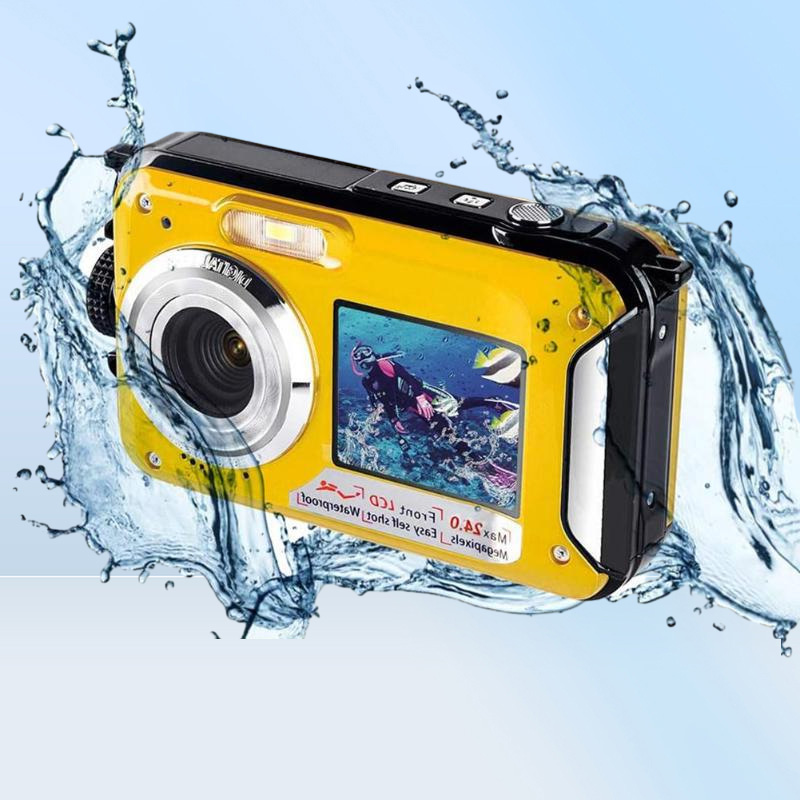 Digital Cameras Waterproof AntiShake Camera 1080P Full HD Selfie Video Recorder For Underwater DV Recording Present