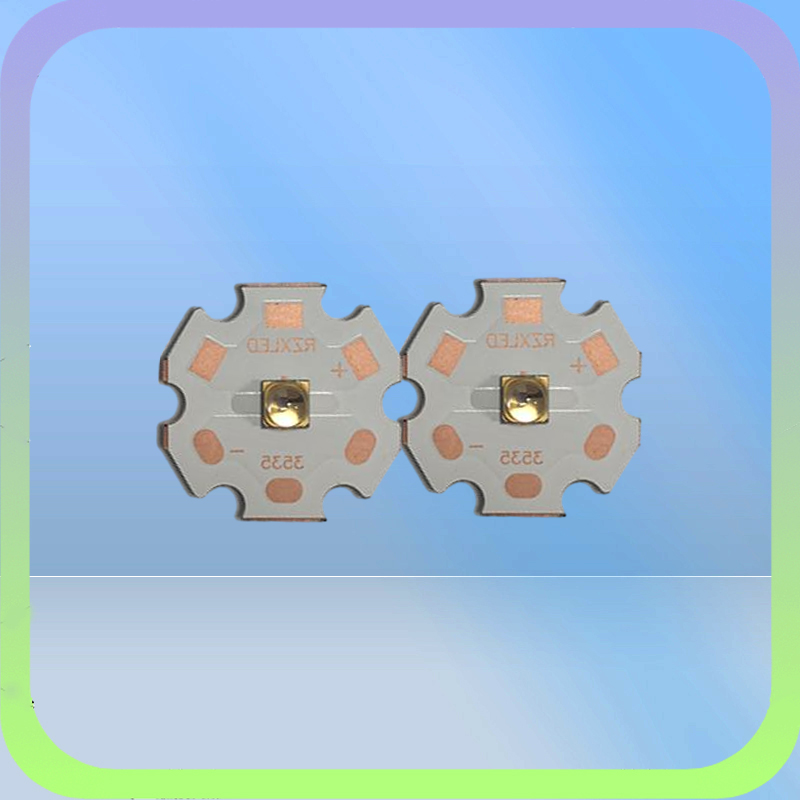 Modules LLED 5V 100ma UVC 250NM 254NM 256NM With 30angle Lens Copper PCB 16MM For Eg In Glasses Or Optical Components