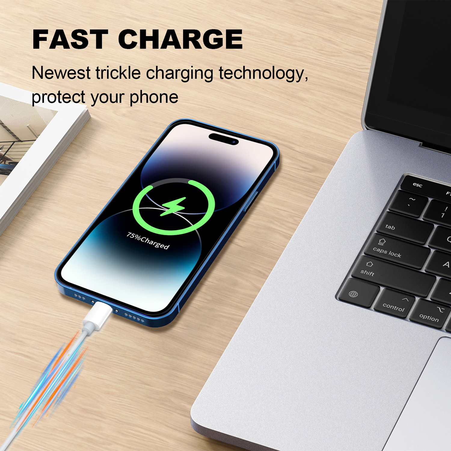 Hot-selling High Speed USB Type C to Type C 20W Data Cable 1M/3FT Charge Cable For iPhone 15/ 15 Pro Max/ 15 Plus with OPP Bag