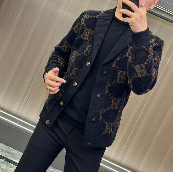 designer sweater men Sweater Women's Autumn Round neck striped fashion Long Sleeve Women High End Jacquard Cardigan knitting Sweaters Coats