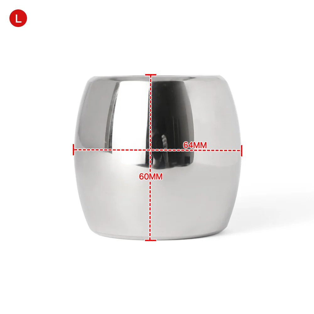 Stainless Steel Ball Stretcher Scrotum Pendant Testis Testicle Weight Penis Restraint Locking Cock Ring CBT Sex Toys 951 240102