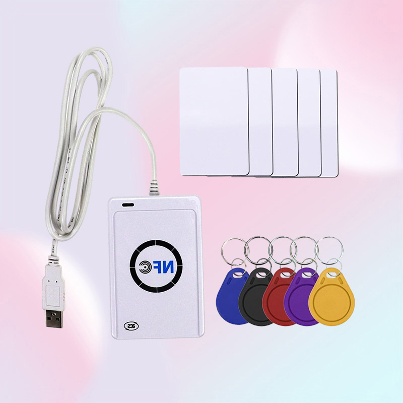 Access Control Card Reader ACR122U NFC RFID Reader USB Smart Card Writer SDK Copy Clone Software Copier Duplicator Writable S50 13