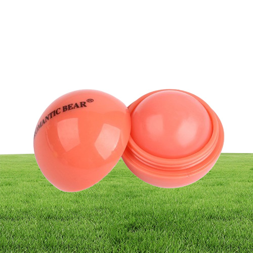 Round Ball Smooth Lip Balm Fruit Sweet Organic Lipstick Moisturizer Nutritious Hydrating Chapstick Sphere Lips Makeup free shipping