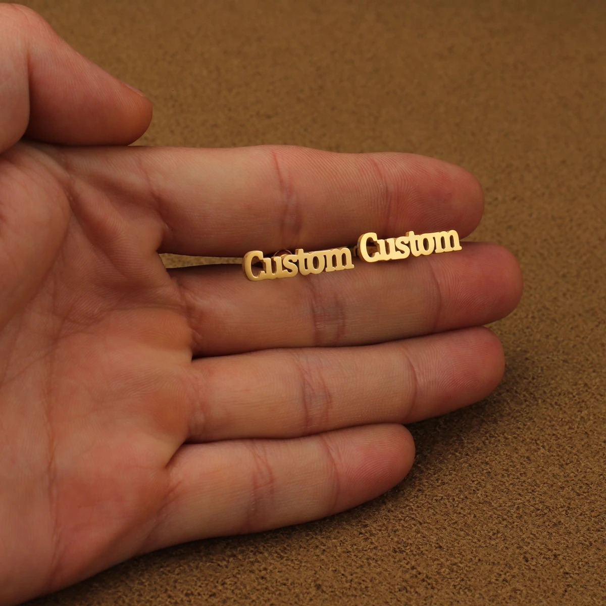 Atoztide Fashion Personalized Custom Name Cufflinks for Men Shirt Cuff Buttons Letter Initials Jewelry Wedding GiftsAccessories 231229