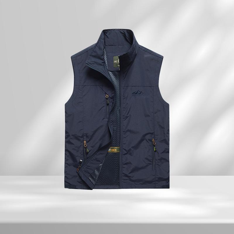 Summer Mesh Vest Men Outerwear Thin Breathable Multi Pocket Classic Waistcoat Male Pographer Sleeveless Climbing Hiking fishing