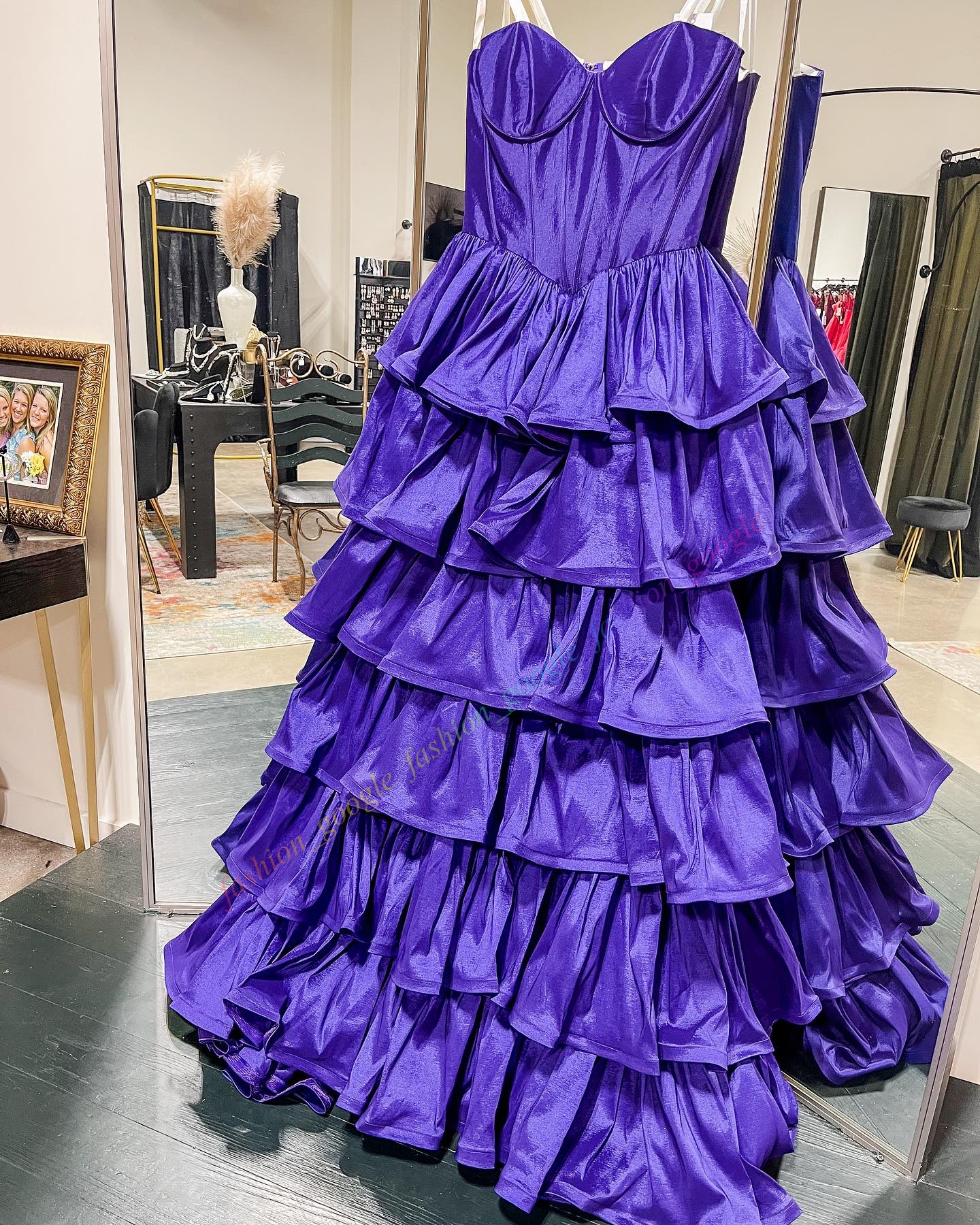 Fuchsia Taffeta Formal Party Dress 2k25 Purple Strapless Ruffle Lady Pageant Prom Evening Special Occasion Hoco Gala Cocktail Red Carpet Runway Gown P