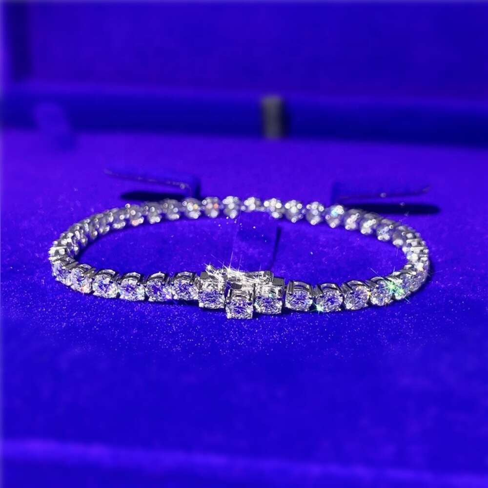 necklace moissanite chain Hot Selling Solid Gold Classic Necklace Chain Vvs Moissanite Mens Tennis