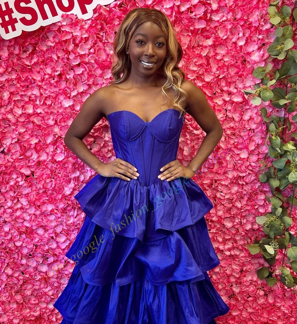 Fuchsia Taffeta Formal Party Dress 2k25 Purple Strapless Ruffle Lady Pageant Prom Evening Special Occasion Hoco Gala Cocktail Red Carpet Runway Gown P