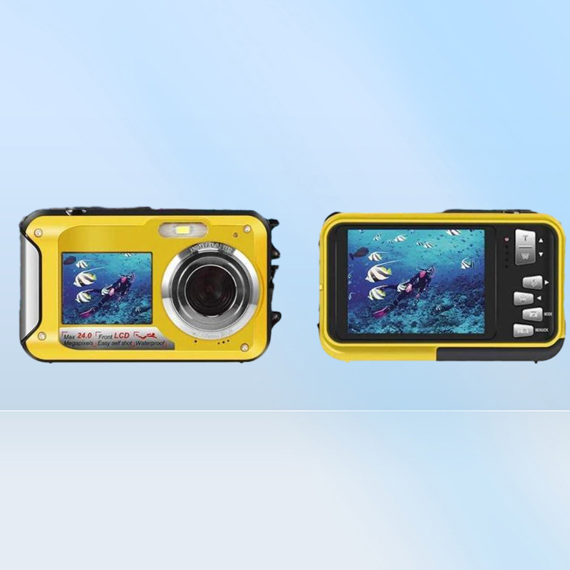 Digital Cameras Waterproof AntiShake Camera 1080P Full HD Selfie Video Recorder For Underwater DV Recording Present