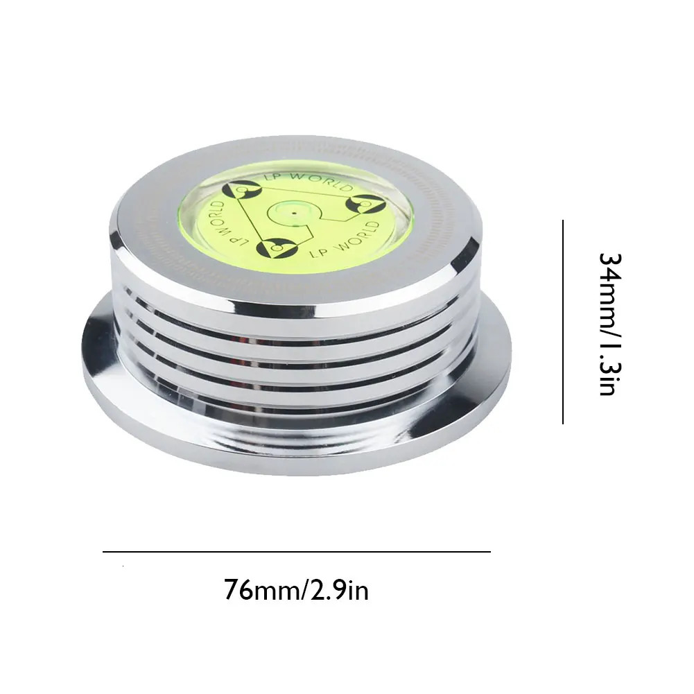 Vinyl Record Player 50/60Hz LP Universal Disc Turntable StabilizerAluminum Alloy with Level Weight Clamp Vinyl Record Player 240102