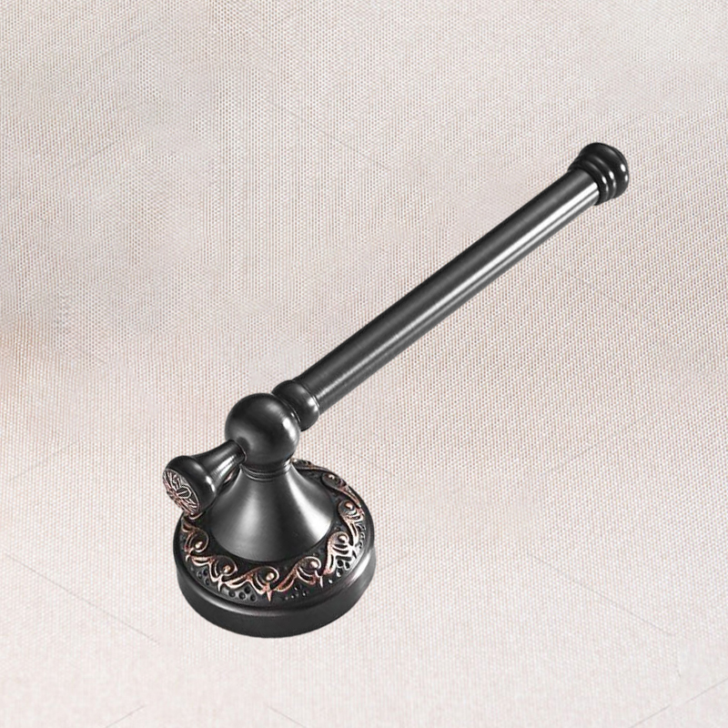 Toilet Paper Holders Roll Holder Retro Black Bronze Towel Bar Brass Material Without Cover Simple3052072