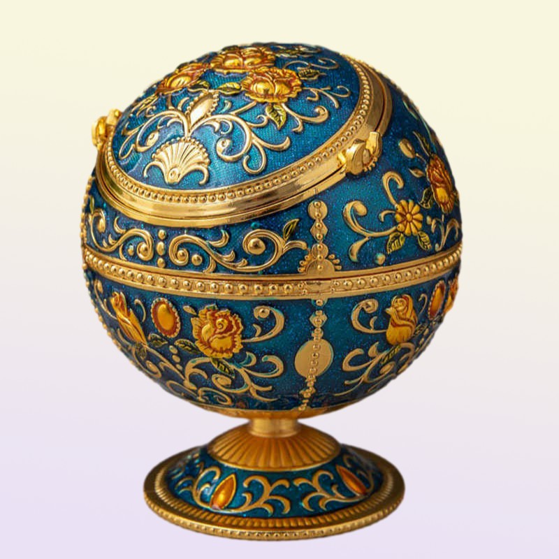 Scandinavian light luxury creative antiflying ash windproof ashtray personalized spherical with lid el home ashtray whole 4374262