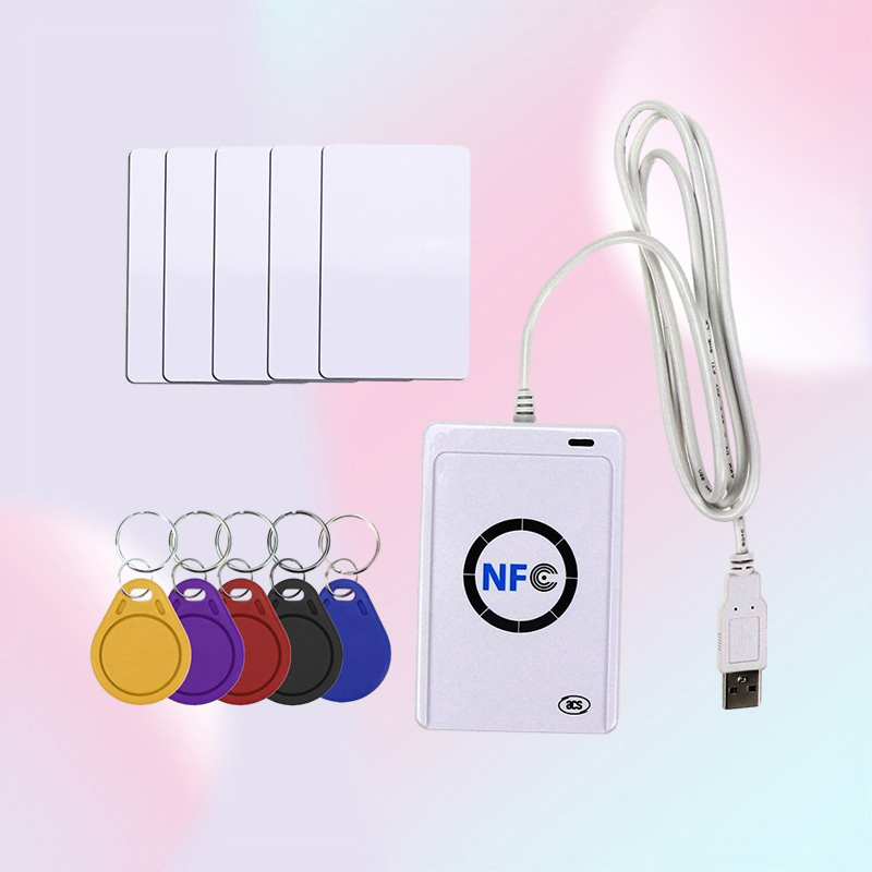 Access Control Card Reader ACR122U NFC RFID Reader USB Smart Card Writer SDK Copy Clone Software Copier Duplicator Writable S50 13