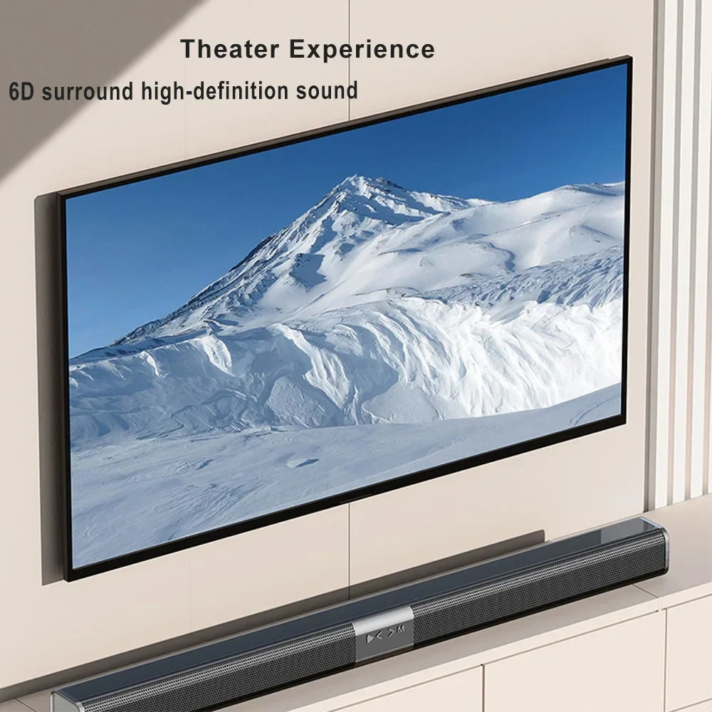 Multi-function TV Soundbar Speaker Home Wireless Bluetooth Echo Wall Surround Stereo Shocking Subwoofer Audio Center Sound Bar 240102