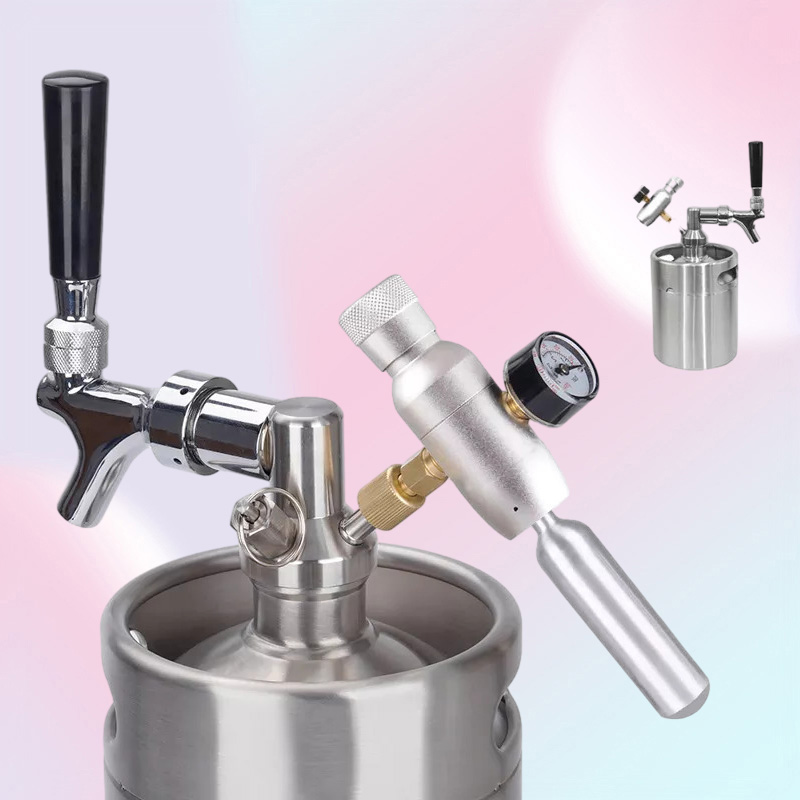 Home Wine Making Machines 2L36L Stainless Steel Beer Mini Keg Air Pressure Faucet Can Barrel Wine Brewing Tool Bar Nightclub Resta