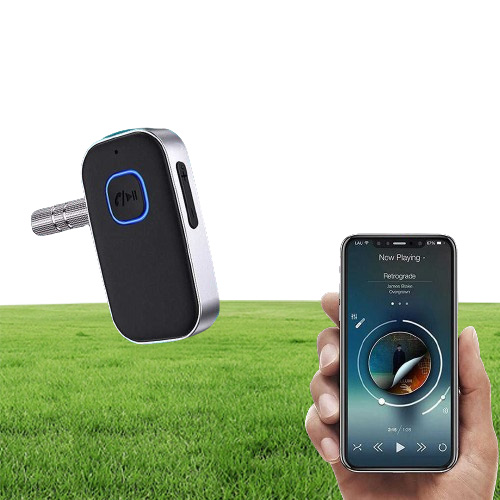 2025 new J22 Receiver AUX Wireless Bluetooth 5.0 Car Portable o Adapter 3.5mm with Microphone7872541 Free shipping