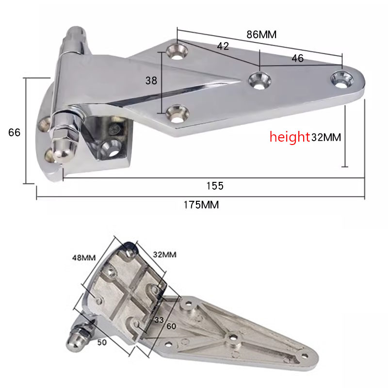 6 inch Cold store storage Drying oven door hinge industrial Refrigerated seafood case kitchenware fitting repair hardware part