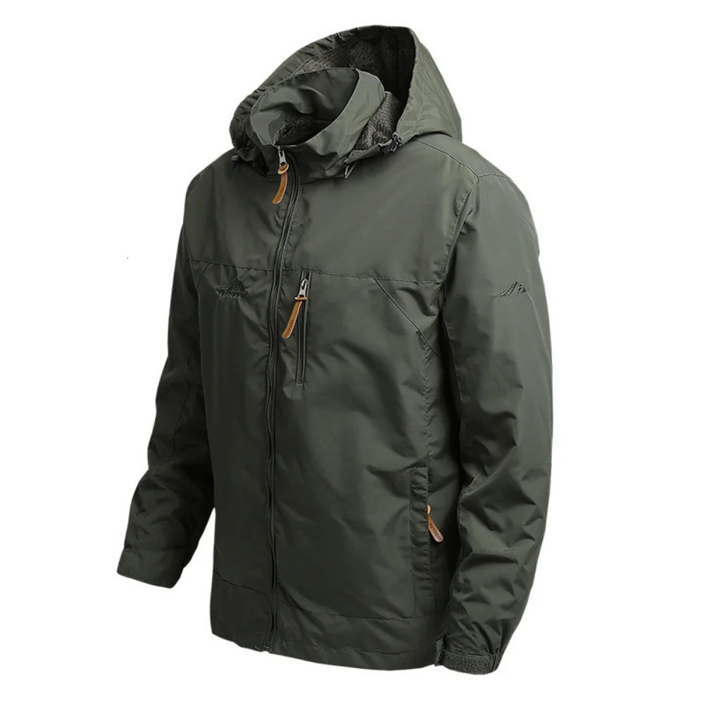 Mens Autumn Windbreaker Man Oversize Windshield Jacket Men Spring Coat Camping Jackets Male Work Wear Clothes 240102