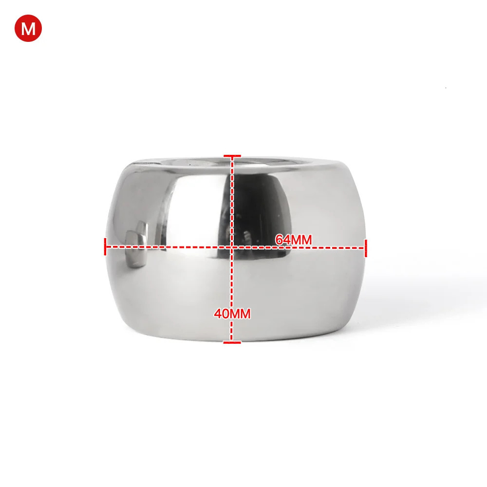 Stainless Steel Ball Stretcher Scrotum Pendant Testis Testicle Weight Penis Restraint Locking Cock Ring CBT Sex Toys 951 240102