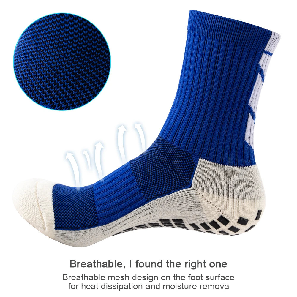 5 PairsLot Socks men ANTI SLIP Football Mid Calf NonSlip Soccer Sport Cycling Sports Mens Sock EU3845 240102