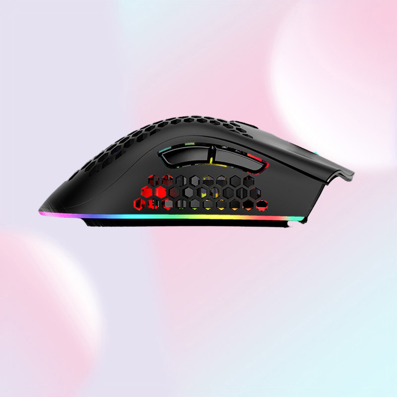 Mice Rechargeable USB 24G Wireless RGB Light Honeycomb Gaming Mouse for Desktop PC Computers Notebook Laptop Mice Mause Game