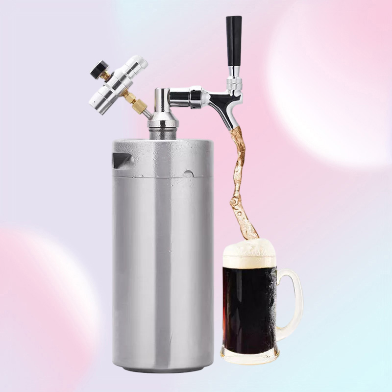 Home Wine Making Machines 2L36L Stainless Steel Beer Mini Keg Air Pressure Faucet Can Barrel Wine Brewing Tool Bar Nightclub Resta