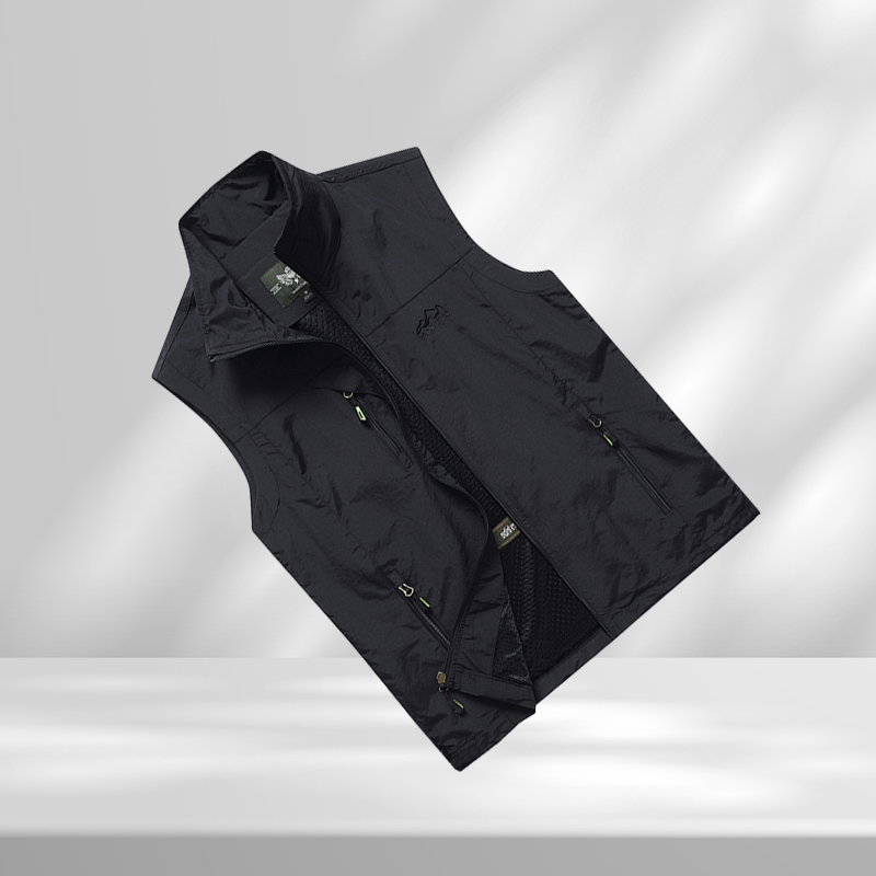Summer Mesh Vest Men Outerwear Thin Breathable Multi Pocket Classic Waistcoat Male Pographer Sleeveless Climbing Hiking fishing
