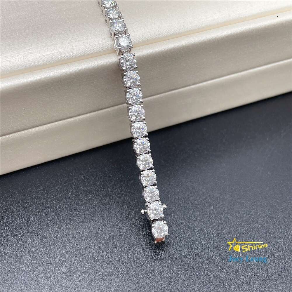necklace moissanite chain 38.4cwt 4mm Vvs Lab Diamond Hip Hop Jewelry Bling Iced Out 18k Solid Gold Tennis Bracelets