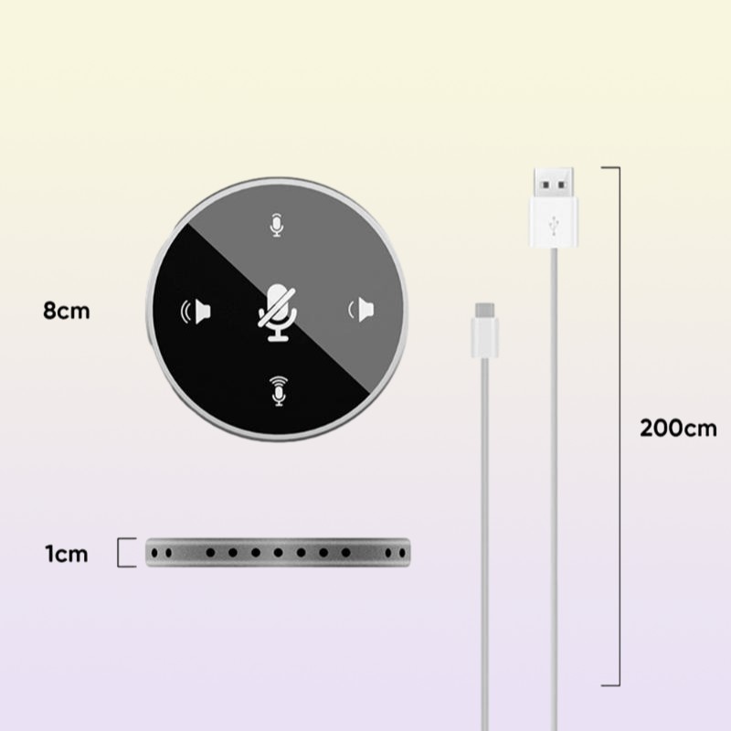 Microphones USB Condenser Microphone With Speaker Omnidirectional Computer Laptop Pickup Mic For Meeting Business Conference Onli