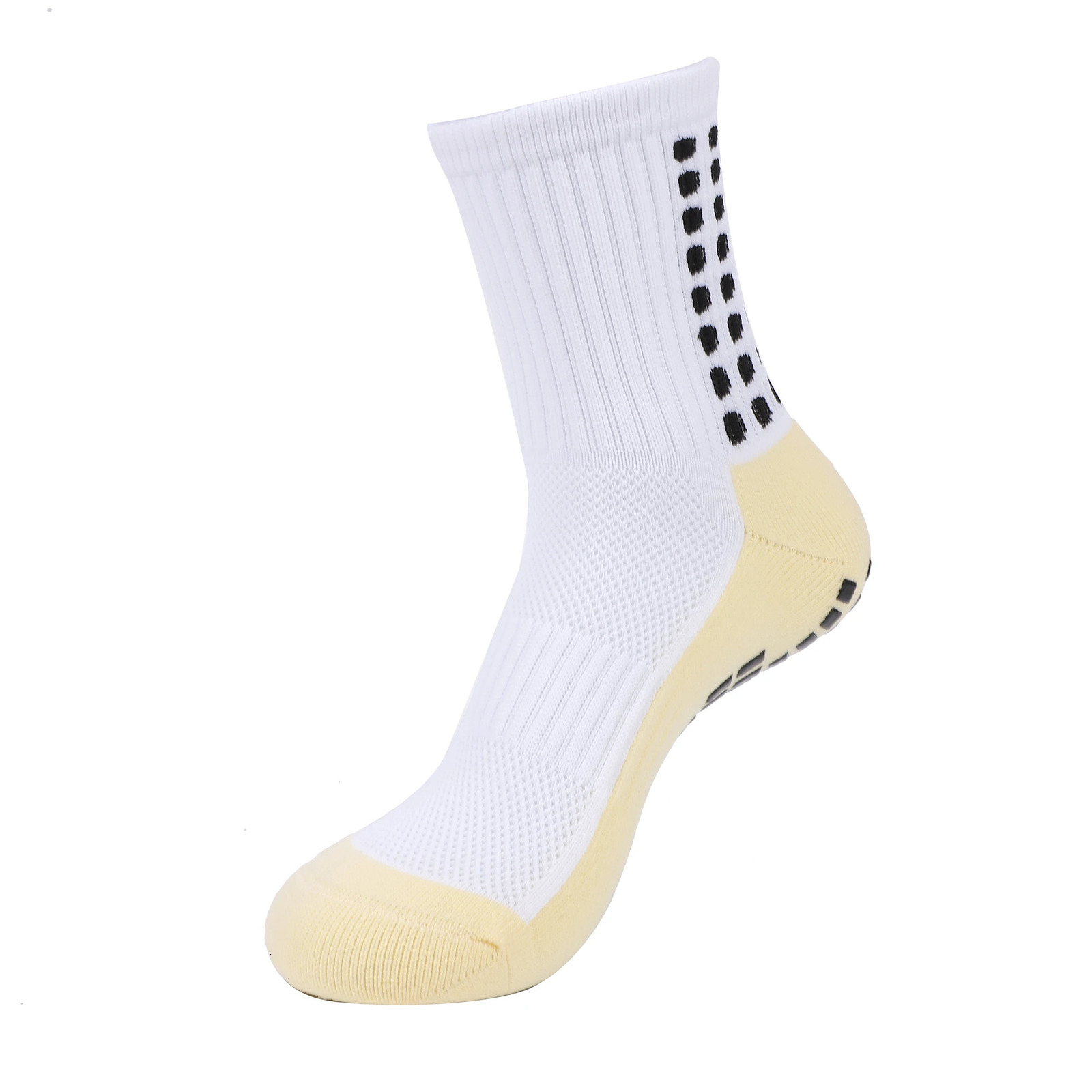 12Pair Football Socks Mens Womens Sports Nonslip Silicone Bottom Soccer Rugby Tennis Volleyball Badminton 240102