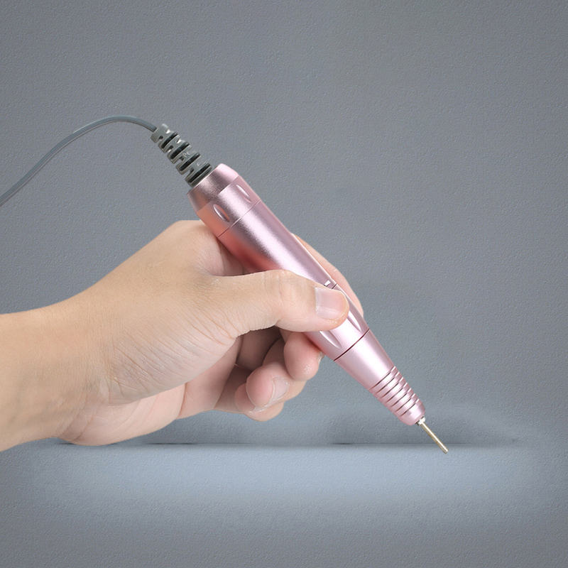 Electric Nail Art Drill Pen Professional Handle File Polish Grind Machine Handpiece Manicure Pedicure Tool 25