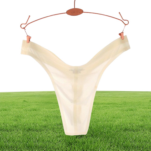 Mens Thongs Sexy Male Smooth Ice Silk GStrings Seamless Men Bikini brief InnerInvisible Underwear light and thin like no wearring6376832