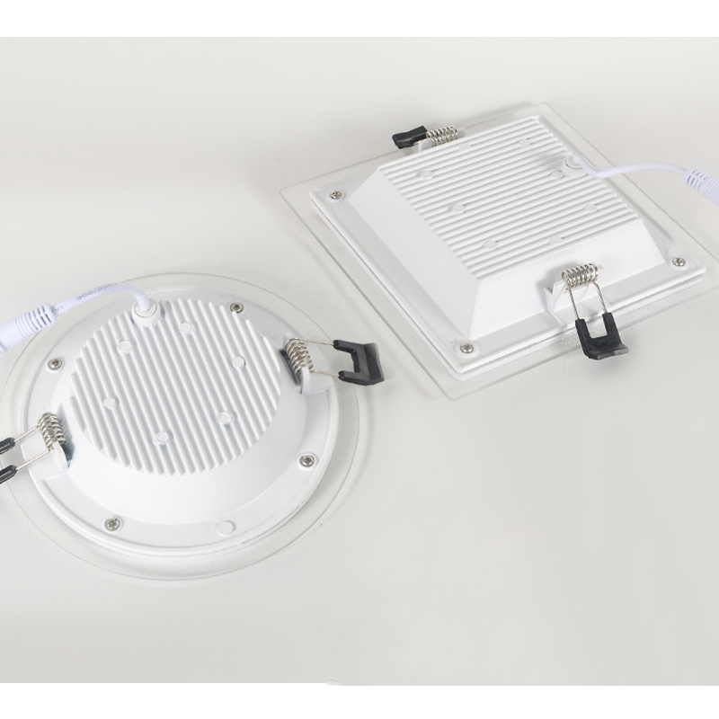 Recessed Dimmable Glass Downlights 6W 9W 12W 18W 24W 30W Led Panel Lights Round Square 85-265V