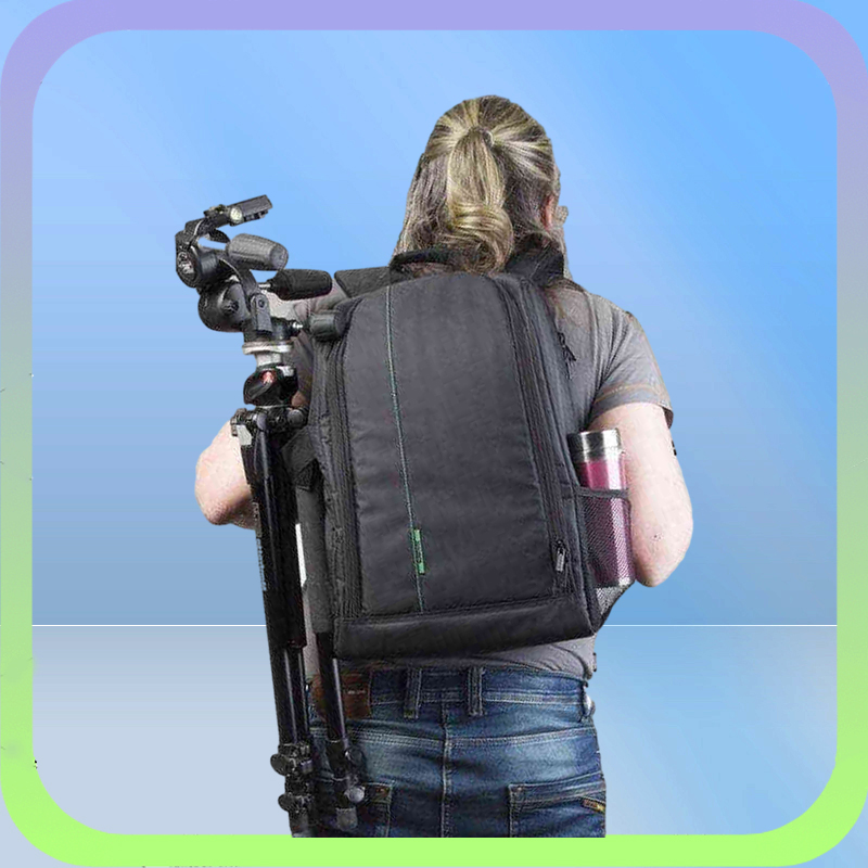 Waterproof DSLR Backpack DLSR Po Bag MultiFunctional Outdoor Camera Bag Backpack Case for DSLR Bag Lens Big AA220324