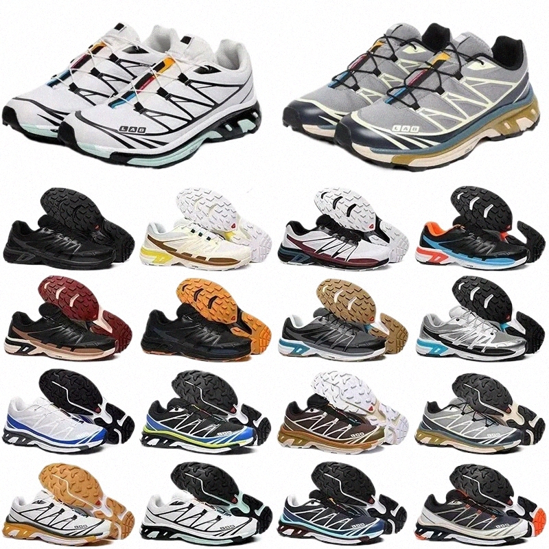 solomon Xt6 Advanced Athletic Shoes Mens Xapro 3dv8 Triple Black Mesh Wings 2 White Blue Red Yellow Green Speed Cross Speedcross Men Outdoor Hiking Sh O6ZP#