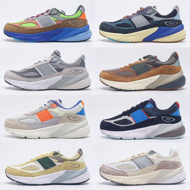 2023 Action Bronson 990v6 Shoes Lapis Lazuli Bronson Baklava Men Women Sports Low Sneakers 36-45