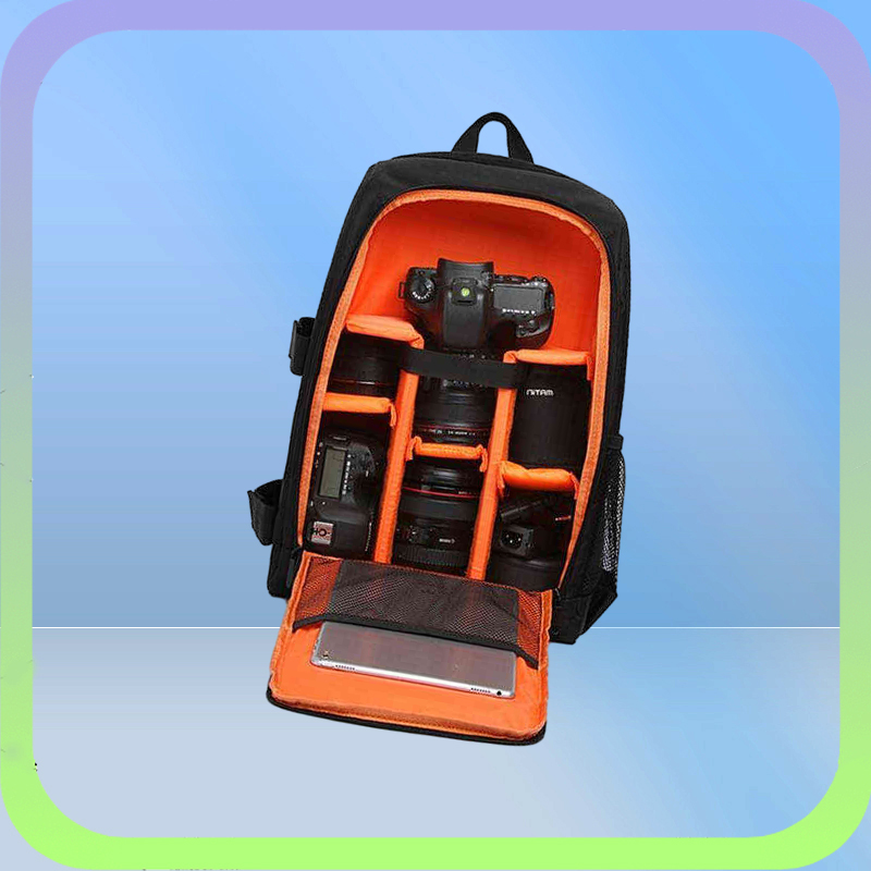 Waterproof DSLR Backpack DLSR Po Bag MultiFunctional Outdoor Camera Bag Backpack Case for DSLR Bag Lens Big AA220324