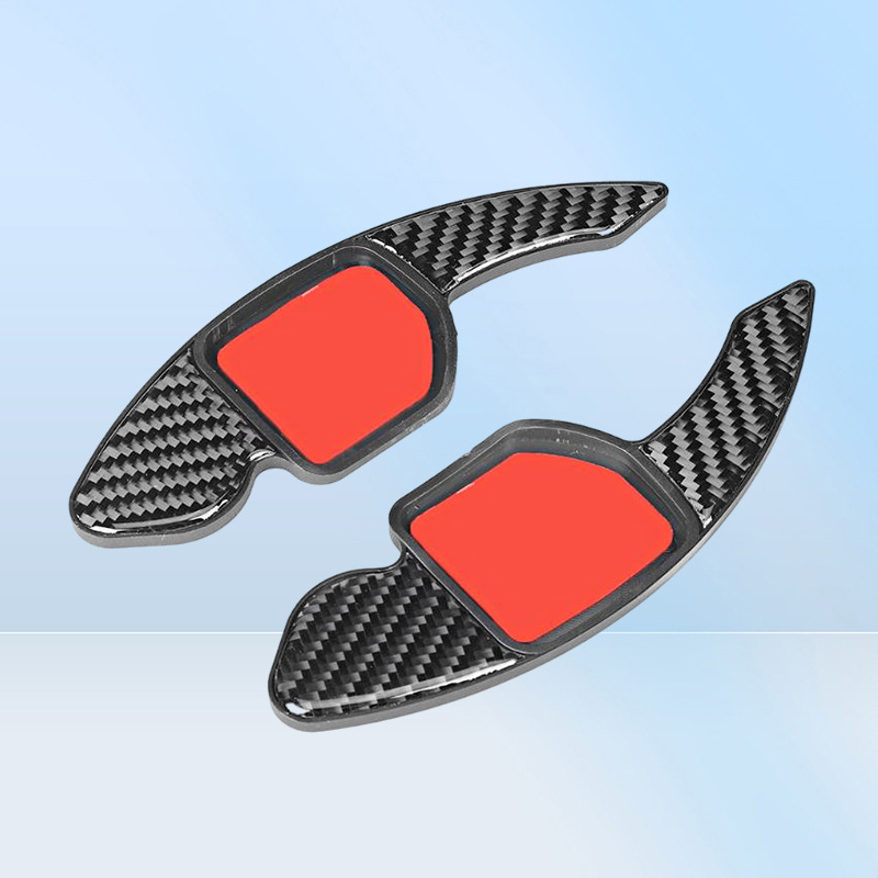 2025 new Steering Wheel Covers Pair Of Carbon Fiber Paddle Shifter Cover Fit For A3 A4L 201320224575706 Free shipping