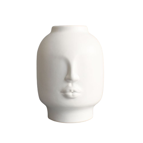 Nordic Ins Style Creative Personality Face Vase Modern Minimalist Lips Ceramic Floral Home Bar Bookstore Decoration Ornaments 2104