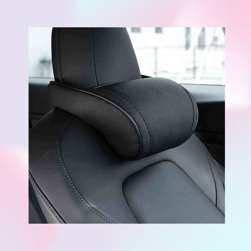 Adjustable Car Neck Pillow Premium Interior Headrest Support for Seat Auto Gadgets Compatible with Tesla Model 3 Y X S B36B H2204