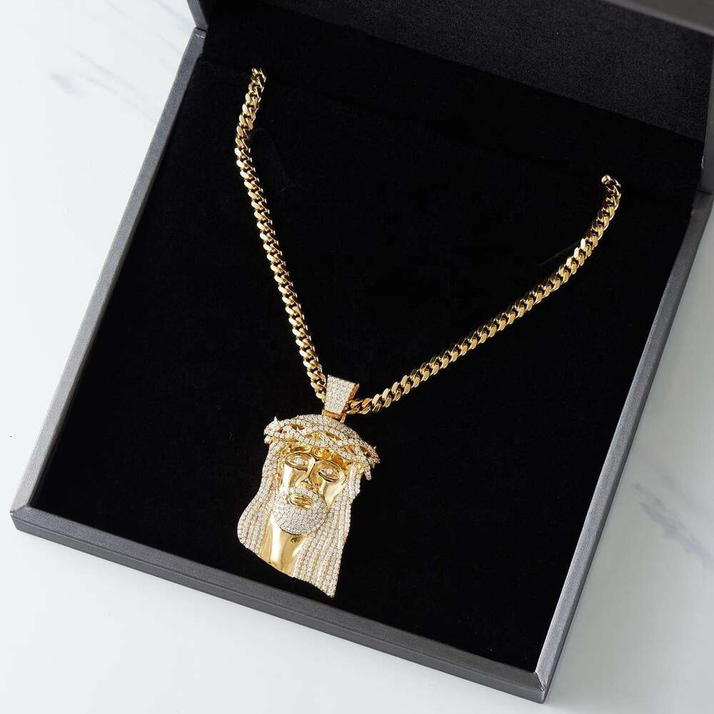 Pendant for Necklace Diamond Silver/ 10K Solid Gold Mens Diamond Jesus Piece Pendant Moissanite Iced Out