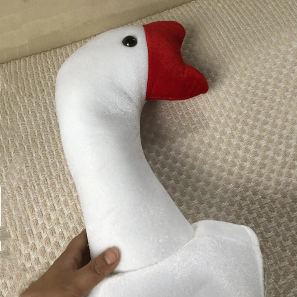Cute Plush Great White Goose Hats For Women Men Novelty Creative Stereoscopic Swan Funny Party Supplies Po Props Caps 240103