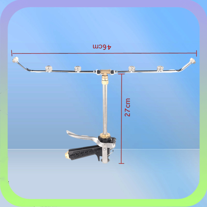 6 Holes Agricultural Stainless Steel Atomizing Nozzle Fruit Tree Spray Gun Pesticide Sprinkler Garden Irrigation Sprayer 2205252424176