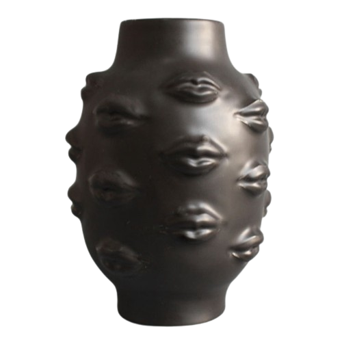 Nordic Ins Style Creative Personality Face Vase Modern Minimalist Lips Ceramic Floral Home Bar Bookstore Decoration Ornaments 2104